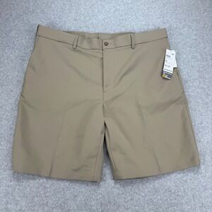 Grand Slam Golf Shorts Mens 42 Tan Chinchilla Stretch Performance‎ UPF50 Wicking